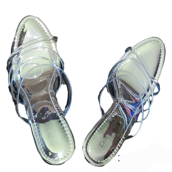 SOLD Cape Robbin Lucite Clear womens shoes size 10 - Picture 5 of 9